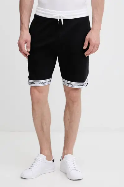 HUGO teplákové šortky pánské bavlněné s elastanem TADE SHORTS