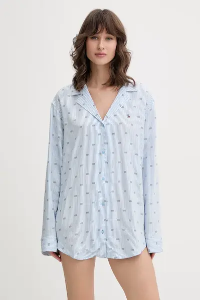 Tommy Hilfiger  pyžamová košile dámská s viskózou