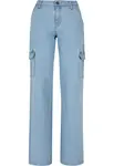 Urban Classics Rifľové kapsáče  modrá denim