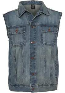 Urban Classics Vesta  modrá denim
