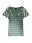 VERO MODA Tričko 'VMSEA'  trstinová / biela