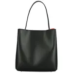 Dámská kožená kabelka na rameno černá - Delami Vera Pelle Palmira new