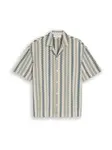 TOM TAILOR DENIM Košeľa  krémová / modrá / pastelovo zelená