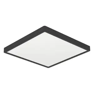 Stropné svetlo Eglo čierna plast 901328