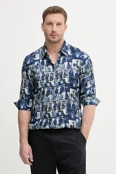 Armani Exchange košile pánská z viskózy