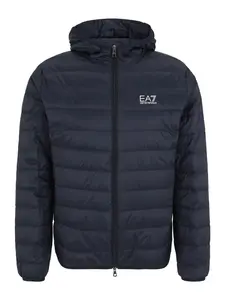 EA7 Emporio Armani Prechodná bunda  námornícka modrá / biela