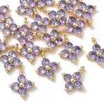 SHEGRACE Brass Cubic Zirconia Charms