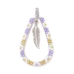 Bohemia Style Glass Seed Beaded Teardrop with Feather Pendants