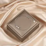 925 Sterling Silver Bowknot Link Bracelets