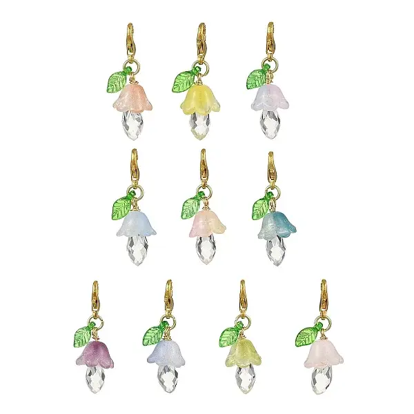 Mushroon Glass & Acrylic Pendant Decorations