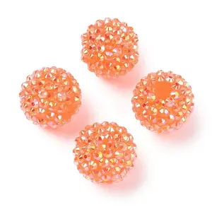 AB-Color Resin Rhinestone Beads