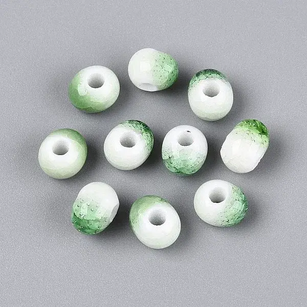 Handmade Crackle Porcelain Beads