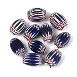 Handmade Millefiori Glass Barrel Beads