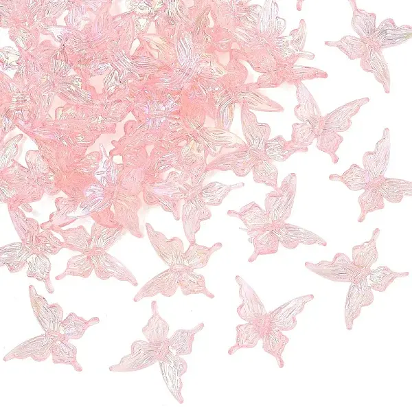50Pcs Transparent Acrylic Beads