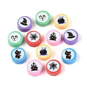 Printed Handmade Polymer Clay Beads