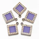 UV Plating Acrylic Pendant Rhinestone Settings