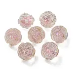 UV Plating Rainbow Iridescent Acrylic Beads