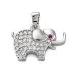 Brass Micro Pave Cubic Zirconia Pendants