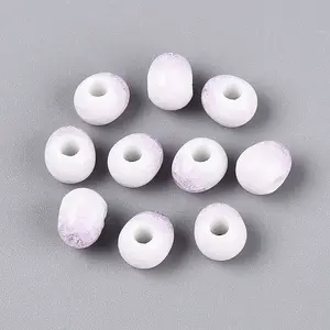 Handmade Crackle Porcelain Beads
