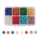 1 Box 6/0 Glass Seed Beads Silver Lined Round Hole Loose Spacer Beads