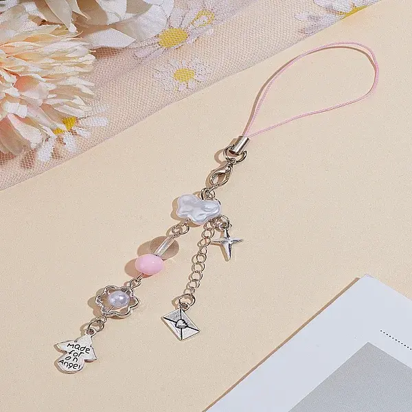 1Pc Alloy Mobile Straps for Women