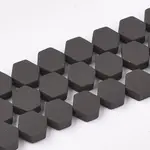 Spray Painted Non-magnetic Synthetic Hematite Beads Strands