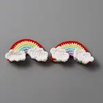 Handicraft Wool Knitting Rainbow Ornament Accessories