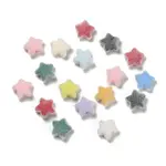 Flocky Opaque Acrylic Beads