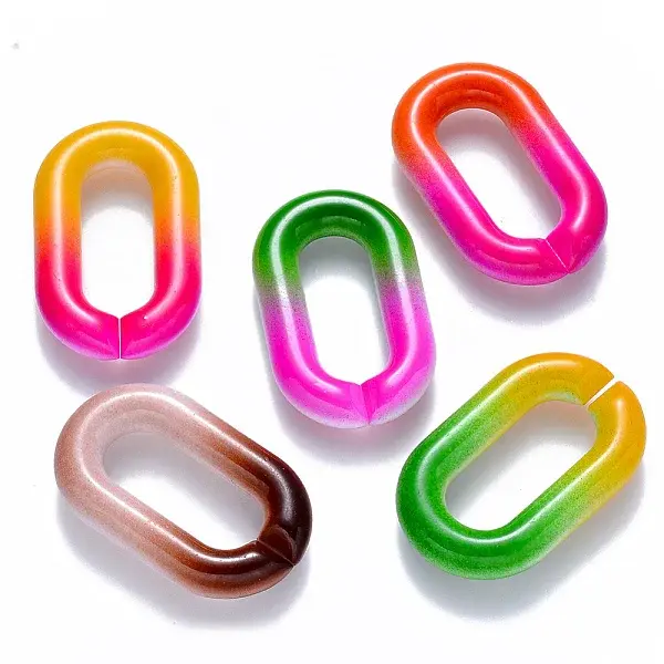 Two Tone Opaque Acrylic Linking Rings