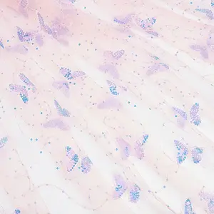1 Sheet Butterfly Pattern Polyester Fabrics