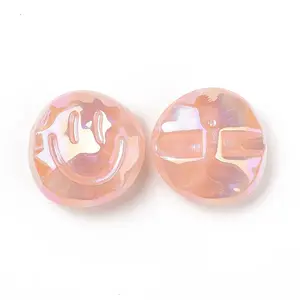 Rainbow Iridescent Plating Acrylic Beads