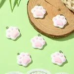 6Pcs Opaque Resin Pendants