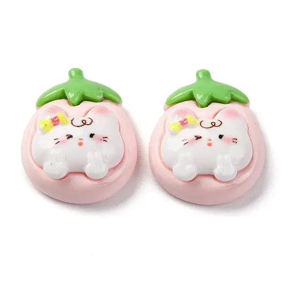 Cat Theme Opaque Resin Cabochons