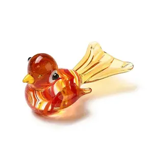 3D Bird Handmade Lampwork Ornaments Figurine