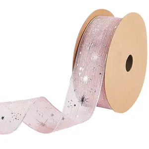 20 Yards Polyester Printed Grosgrain Ribbon
