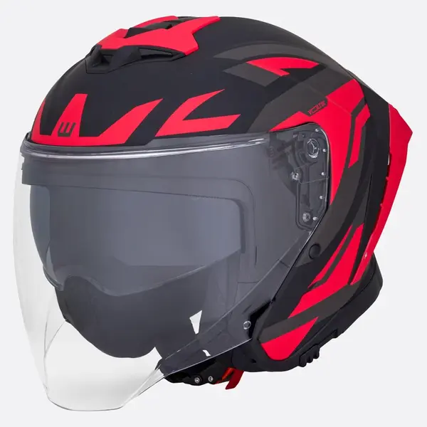 Moto přilba W-TEC Voltik Graphic Red M (57-58)