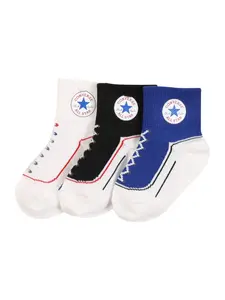 CONVERSE Ponožky  modrá / melónová / čierna / biela