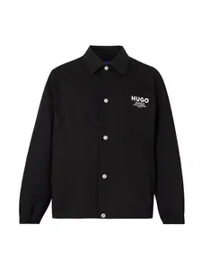 HUGO Prechodná bunda 'Biyo2631'  čierna / biela
