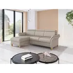Sit & More ROHOVÁ SEDAČKA, textil, šedohnědá