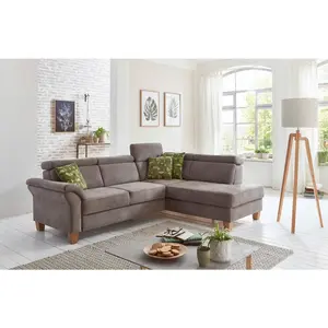 Sit & More ROHOVÁ SEDAČKA, textil, hnědá