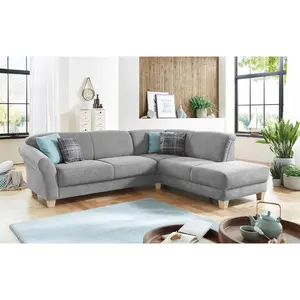 Sit & More ROHOVÁ SEDAČKA, textil, barvy stříbra