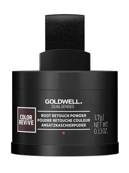 Pudr pro zakrytí odrostů a šedin Goldwell Color Revive - 3,7 g, tmavě hnědá až černá (205647) + dárek zdarma
