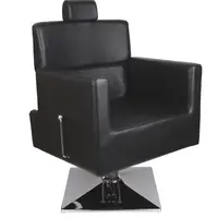 Kadeřnické barber křeslo Detail Larry - černé (68) (DHS6206-68) + dárek zdarma