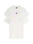 Tommy Jeans Tričko 'Tommy Flag Extra Slim T'  biela