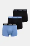 HUGO boxerky pánské bavlněné s elastanem TRUNK TRIPLET PACK 3-pack