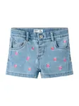 NAME IT Džínsy 'NMFRose'  modrá denim / ružová / biela