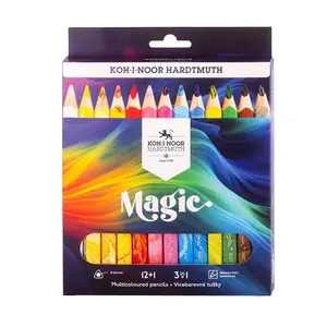 Trojhranné pastelky Magic 3408/12+1