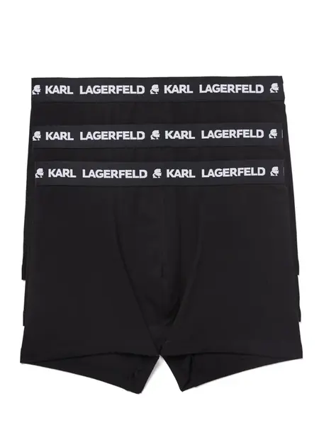 Karl Lagerfeld Boxerky  čierna / biela