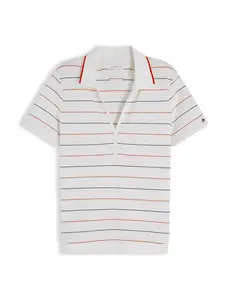 TOMMY HILFIGER Tričko  námornícka modrá / červená / biela