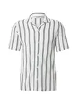 INDICODE JEANS Košeľa 'Olly'  námornícka modrá / šedobiela